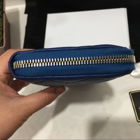 Authentic Blue Chanel Trendy Wallet - Picture 7 of 12